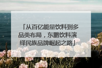 从百亿能量饮料到多品类布局，东鹏饮料演绎民族品牌崛起之路